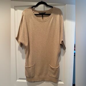 BCBG Max Azria Vintage Oatmeal Oversized Sweater Dress